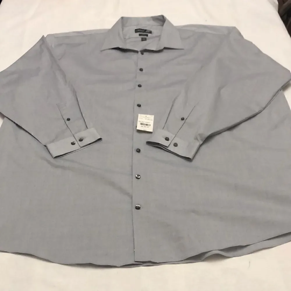 New J.Ferrar mens button up long sleeve shirt size big and tall 20 - Picture 3 of 8